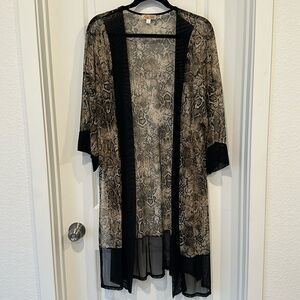 Ladies snake print cover -up